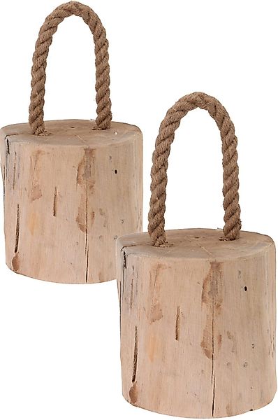 Koopman Türstopper Türhalter Teakholz Unikat 1,5 günstig online kaufen