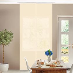 Bilderdepot24 Schiebegardine modern Flächenvorhang blickdicht Crème günstig online kaufen
