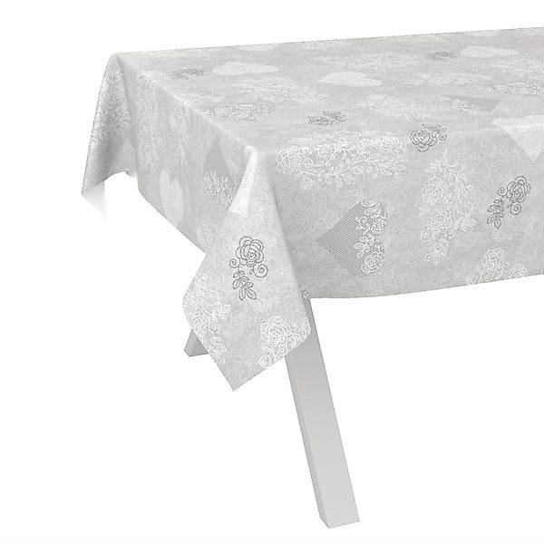 ANRO Tischdecke Wachstuch abwaschbar Herz Liebe günstig online kaufen