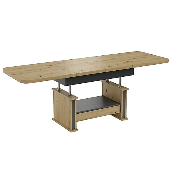 designimpex Couchtisch Design DA-555 Schublade höhenverstellbar günstig online kaufen