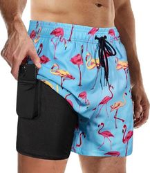 Daskoo Badeshorts Herren Badehose mit Kompressionsfutter, günstig online kaufen