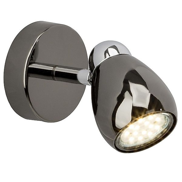 Brilliant Wandstrahler Metall, schwarz, 3W, warmweiß, günstig online kaufen
