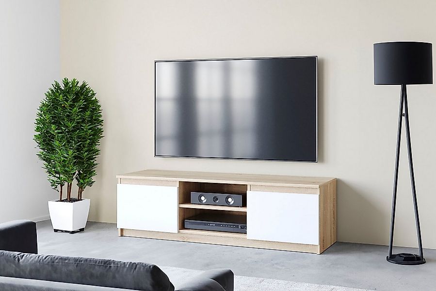 INOSIGN Lowboard DINGO, zeitloser TV-Schrank, TV-Board Breite 120 cm, griff günstig online kaufen