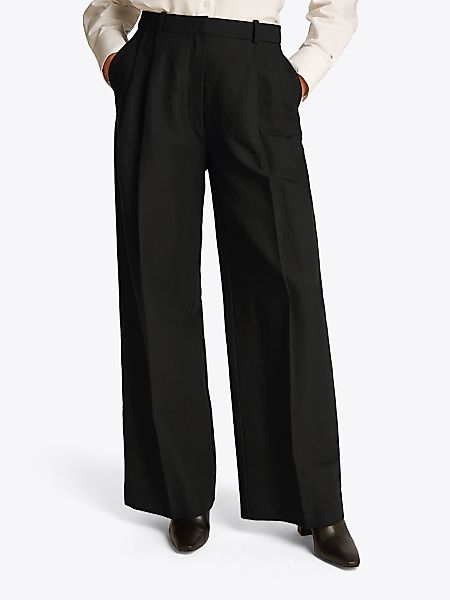 Tommy Hilfiger Webhose "LINEN MIX RLXD STRAIGHT PANTS", mit Falten,kühlende günstig online kaufen