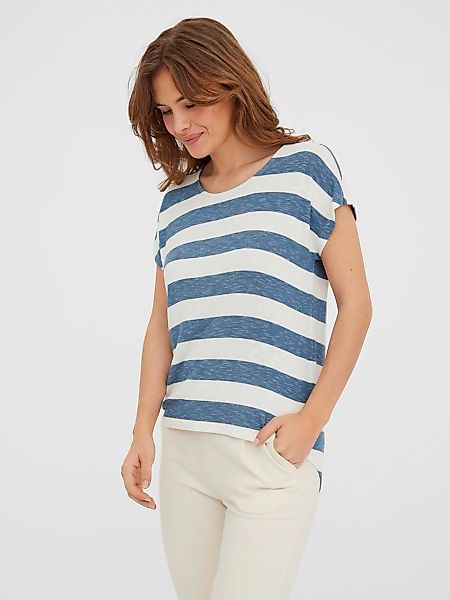 Vero Moda Kurzarmshirt "VMWIDE STRIPE SL TOP GA JRS NOOS" günstig online kaufen