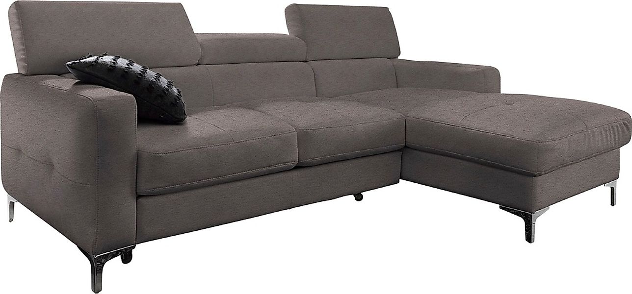 COTTA Ecksofa "Sammy L-Form", mit Kopfteilverstellung, wahlweise mit Bettfu günstig online kaufen