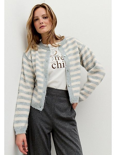 MORE&MORE Strickjacke kurze, haarige Flauschstrickjacke günstig online kaufen