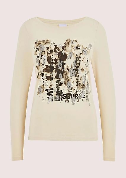 MADELEINE Langarmshirt "Blusenshirt Glamouröses Oberteil mit Straßakzenten" günstig online kaufen