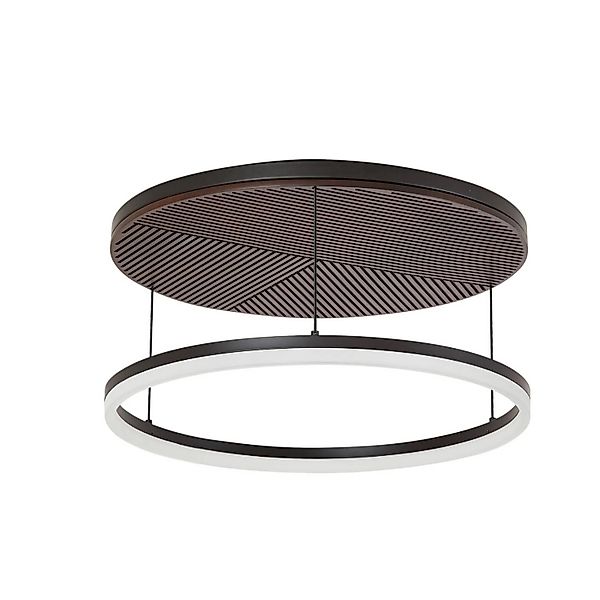 Lucande LED Deckenleuchte Orven 10040459 Dimmbar Modern in Schwarz aus Meta günstig online kaufen
