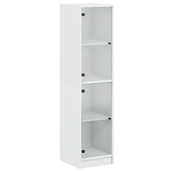 vidaXL Highboard Highboard mit Glastüren Weiß günstig online kaufen