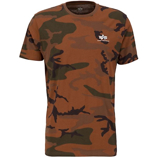 Alpha  T-Shirt Backprint T Camo - burned camo günstig online kaufen
