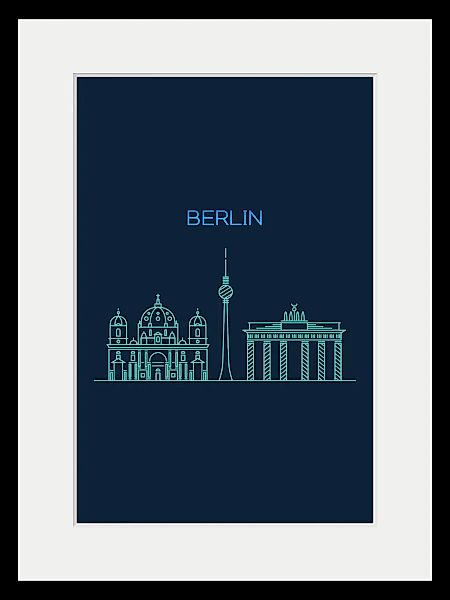 queence Bild "Berlin Sightseeing", Städte-Stadt-Deutschland-Berlin-Schriftz günstig online kaufen