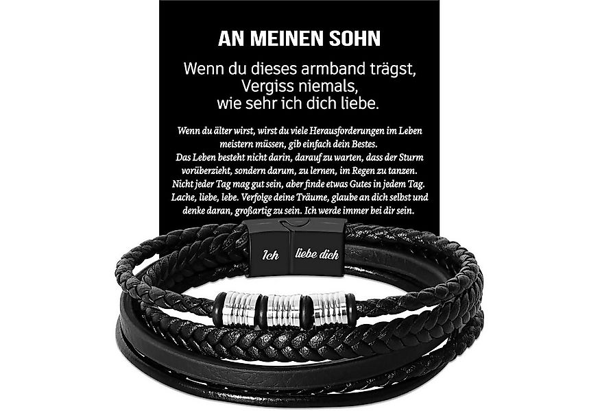 LuxusKollektion Badaccessoire-Set Lederarmband Papa Geschenk Vater Weihnach günstig online kaufen