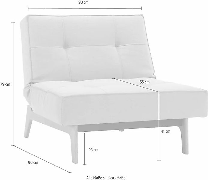 INNOVATION LIVING ™ Sessel »Splitback Designsessel, 3-fach verstellbarer Rü günstig online kaufen