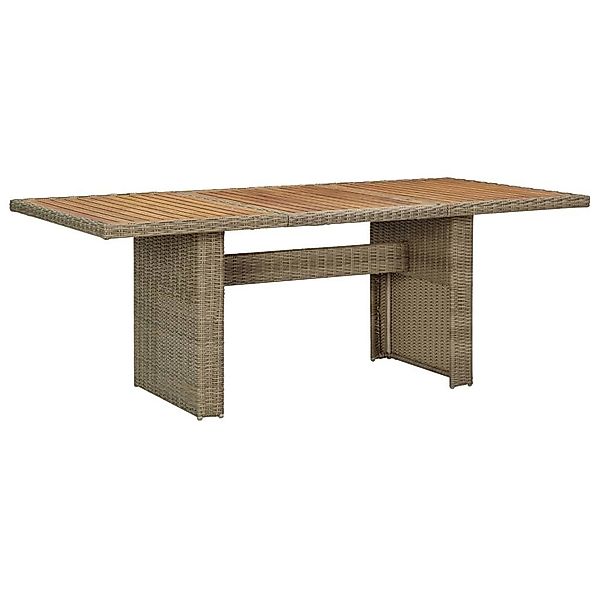 vidaXL Gartentisch Garten-Esstisch Braun 200x100x74 cm günstig online kaufen