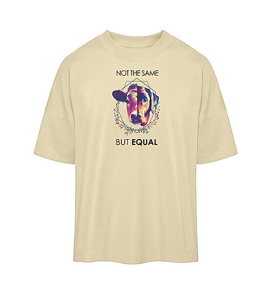 Not The Same But Equal - Organic Oversized Shirt günstig online kaufen