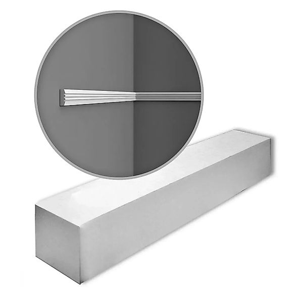 ORAC DECOR P5021 LUXXUS Zierleisten 1 Karton Set 50 Wandleisten 100 m Weiß günstig online kaufen