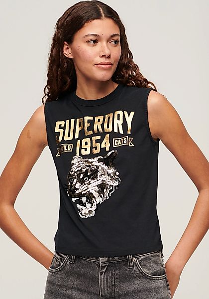 Superdry Tanktop "EMBELLISH ARCHIVE FITTED TANK" günstig online kaufen