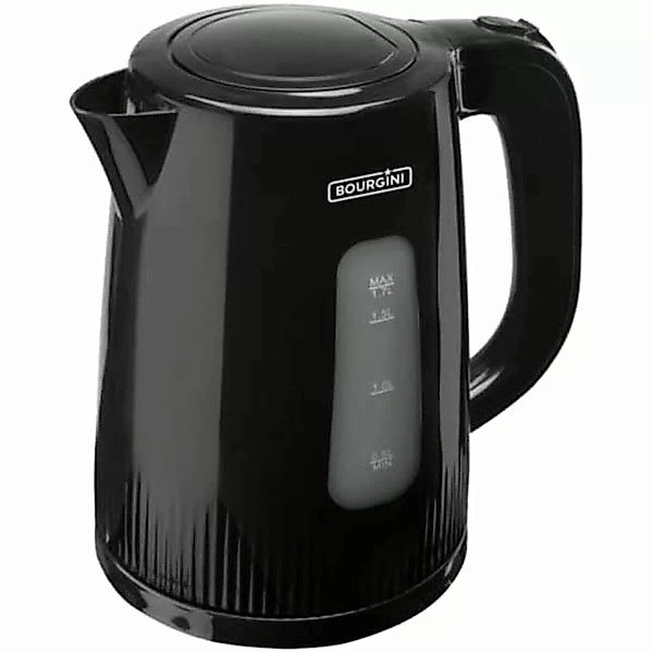 Wasserkocher Mit Elektrischer Teekanne Bourgini 230016 Schwarz 2200 W günstig online kaufen