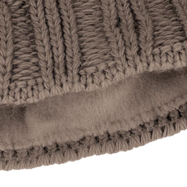 Neverless Bommelmütze Damen Strick-Mütze gefüttert Fell-Bommel günstig online kaufen