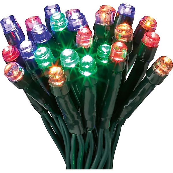 LED-Lichterkette 240 LEDs Bunt in Kunststoffbox Grünes Kabel 22,92 m günstig online kaufen