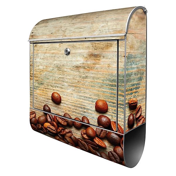 Banjado Design Briefkasten Silber Pulverbeschichtet 39x47x14cm 2 Schlüssel günstig online kaufen