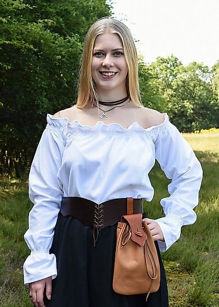 Battle Merchant Burgfräulein-Kostüm Markt-Mittelalter Bluse oder Piratenblu günstig online kaufen
