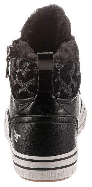 Mustang Shoes Sneaker mit bedrucktem Fellimitat-Kragen günstig online kaufen