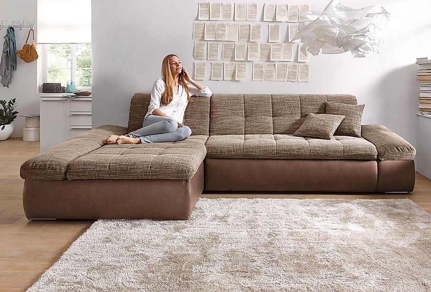 DOMO collection Ecksofa »Moric, L-Form, XXL-Sofa - Breite 300cm«, wahlweise günstig online kaufen