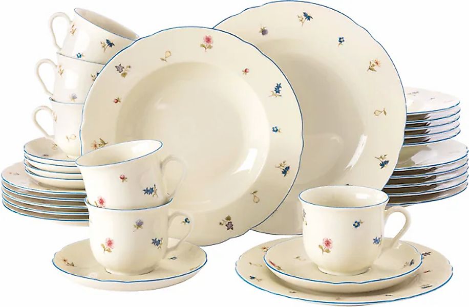 Seltmann Weiden Kombiservice »Geschirr-Set, Service Marie-Luise Streublume« günstig online kaufen