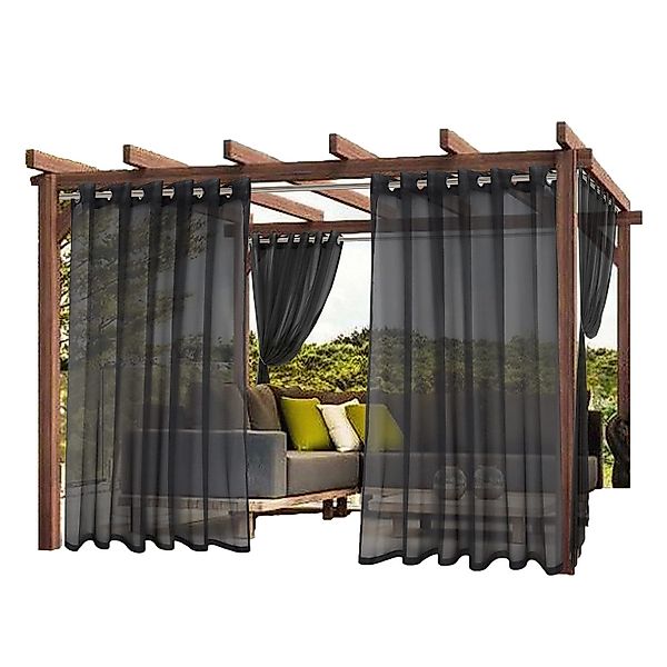 Kaket Outdoorgardine Wasserdichte Outdoor-Vorhänge, Transparente Gardinen günstig online kaufen
