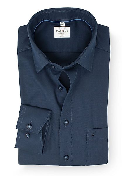 MARVELIS Businesshemd Modern Fit normale, leicht taillierte Schnittführung günstig online kaufen