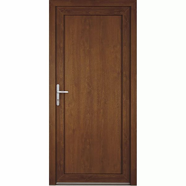 Nebeneingangstür G74 04R Weiß-Golden Oak Anschlag Links günstig online kaufen