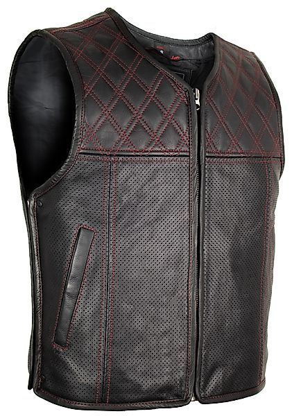 MDM Lederweste Herren Lederweste Bikerweste Hunter günstig online kaufen