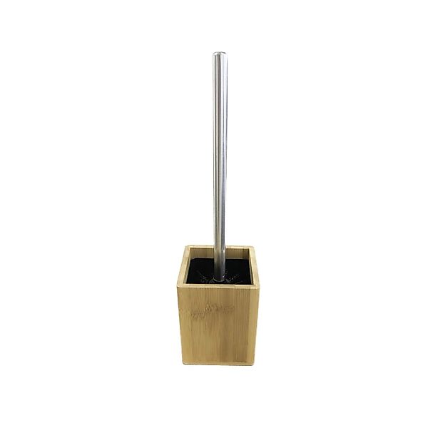 Bagnoxx Toilettenbürste mit Halter 37cm x Ø10cm Bambus Braun günstig online kaufen