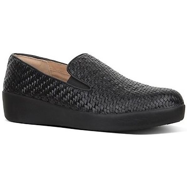 FitFlop  Damenschuhe SUPERSKATE TM LOAFERS WOVEN LEATHER BLACK günstig online kaufen