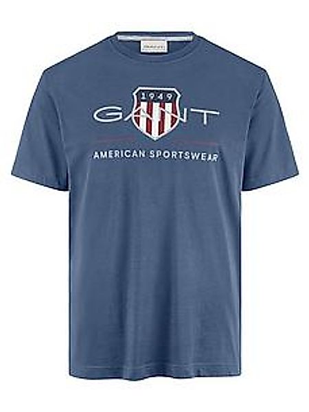 Rundhals-Shirt GANT blau günstig online kaufen