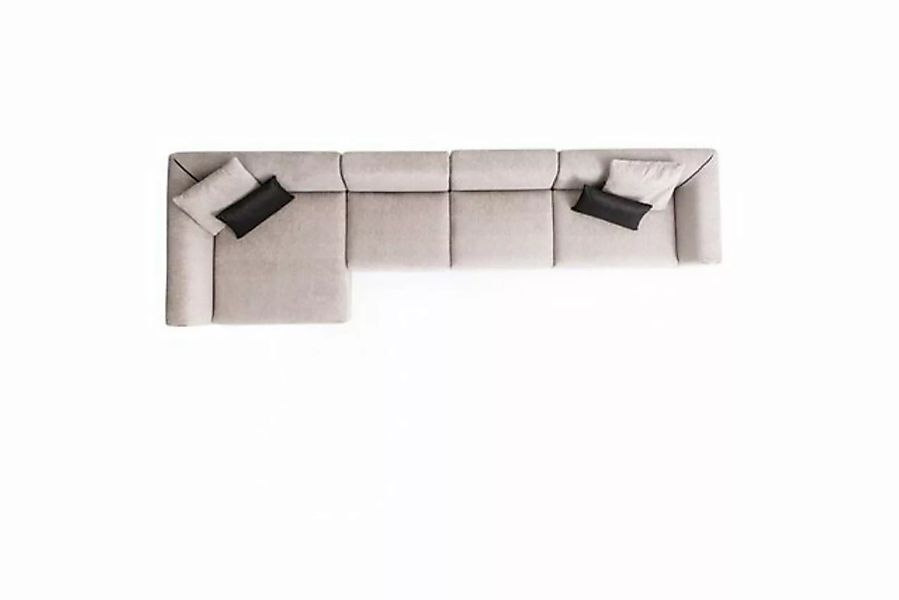 JVmoebel Ecksofa Beiges L-förmiges Ecksofa Wohnzimmer Textil Moderne Möbel, günstig online kaufen