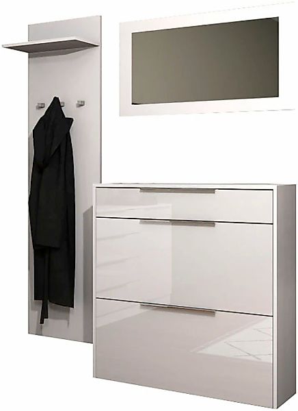 borchardt Möbel Garderoben-Set "Oliva, Hängeschuhschrank, Spiegel, Garderob günstig online kaufen