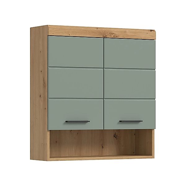 Hängeschrank SCHLOONSEE  Breite 74cm  2 Türen  1 offenes Fächer  MDF-Front günstig online kaufen