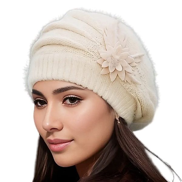 Coonoor Strickmütze Damen Wollmütze Baskenmütze Winter günstig online kaufen