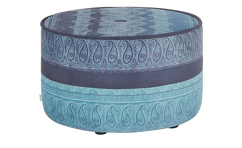 bassetti by SCHRÖNO Pouf aus Velours Tino ¦ lila/violett ¦ Maße (cm): H: 39 günstig online kaufen