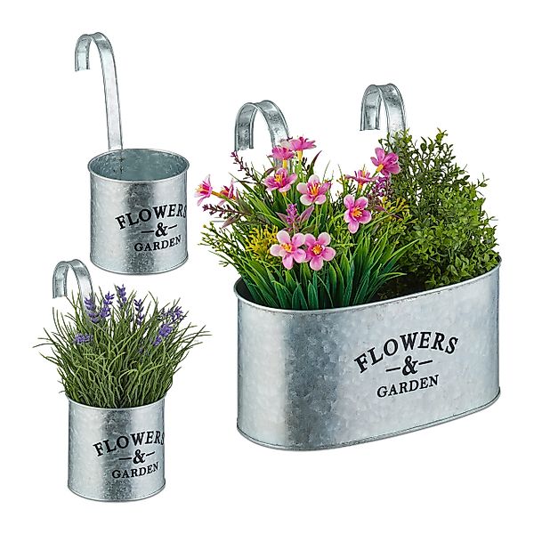 relaxdays Blumentopf Hängetopf 3er Set günstig online kaufen
