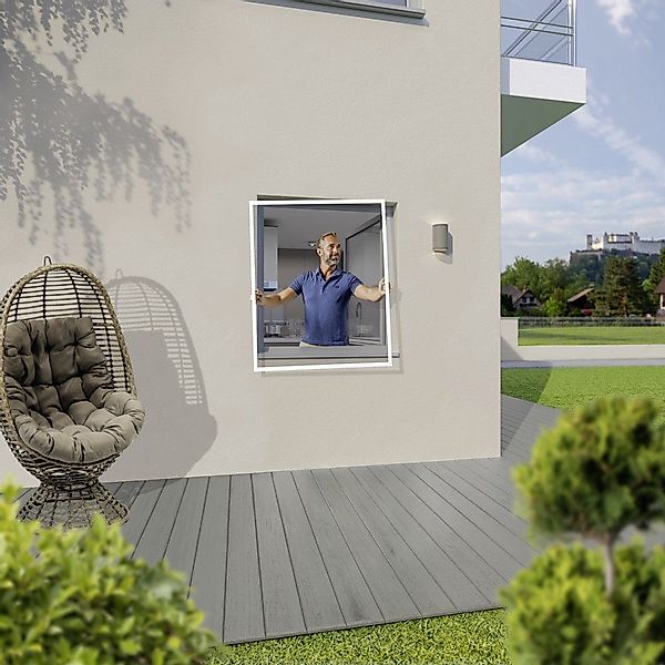 Trend Line Insektenschutz-Fensterrahmen TrendLine Fliegenschutz-Fenster 120 günstig online kaufen