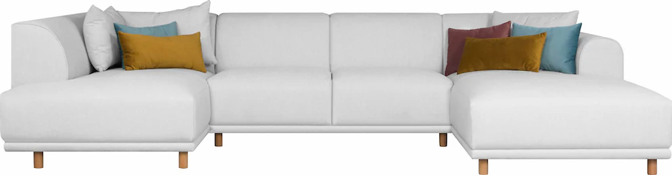 andas Wohnlandschaft "Maroon U-Form", in skandinavischem Design, mit losen günstig online kaufen