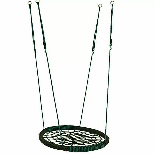 Nestschaukel Oval Schwarz-Türkis günstig online kaufen