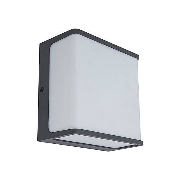 LED-Außenwandleuchte Doblo, Rechteck, 15cm, 4.000K günstig online kaufen