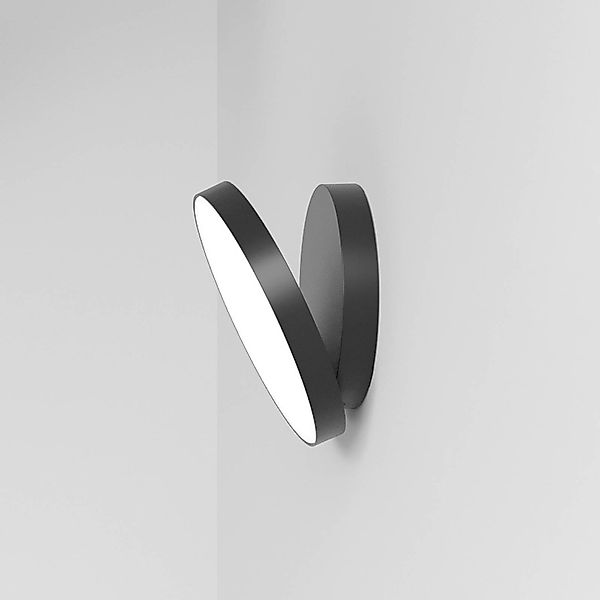 Rotaliana Venere W1 LED-Wandlampe 2.700 K schwarz günstig online kaufen