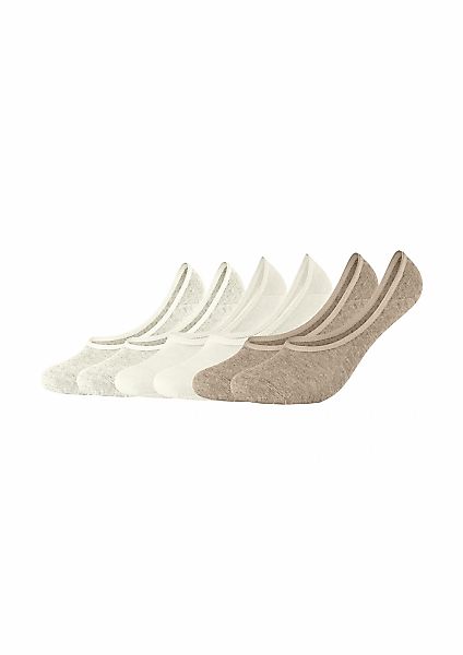 s.Oliver Füßlinge "essentials", (6 Paar), mit rutschfester Silikonschicht günstig online kaufen