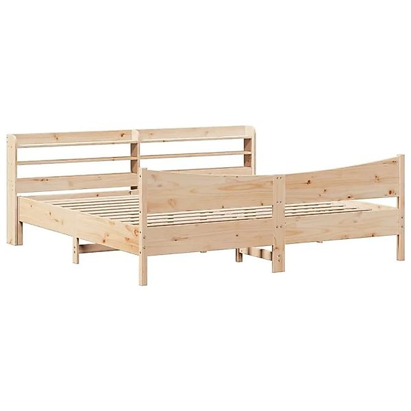 vidaXL Massivholzbett mit Kopfteil 200x200 cm Kiefer 3307032 günstig online kaufen